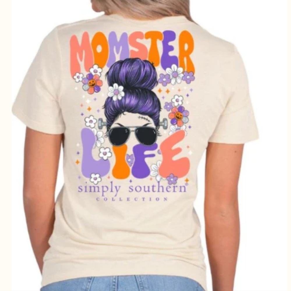 Simply Southern Momster Life Halloween Tshirt